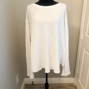 FP ONE Waffle Knit Sweater ( says LG) BUT see description